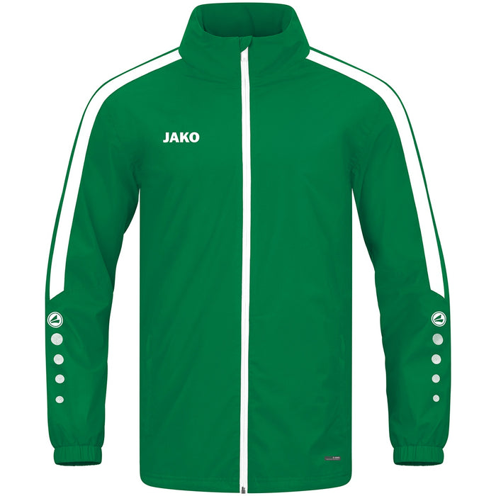 JAKO Allwetterjacke Power – Grün (vorne)