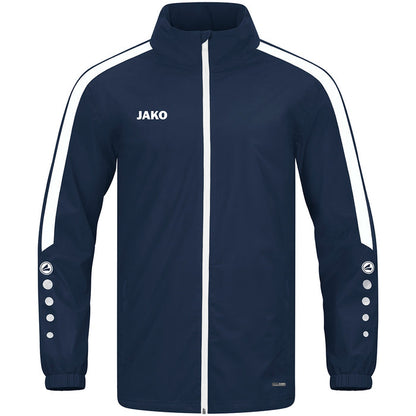 JAKO Allwetterjacke Power – Blau (900) (vorne)