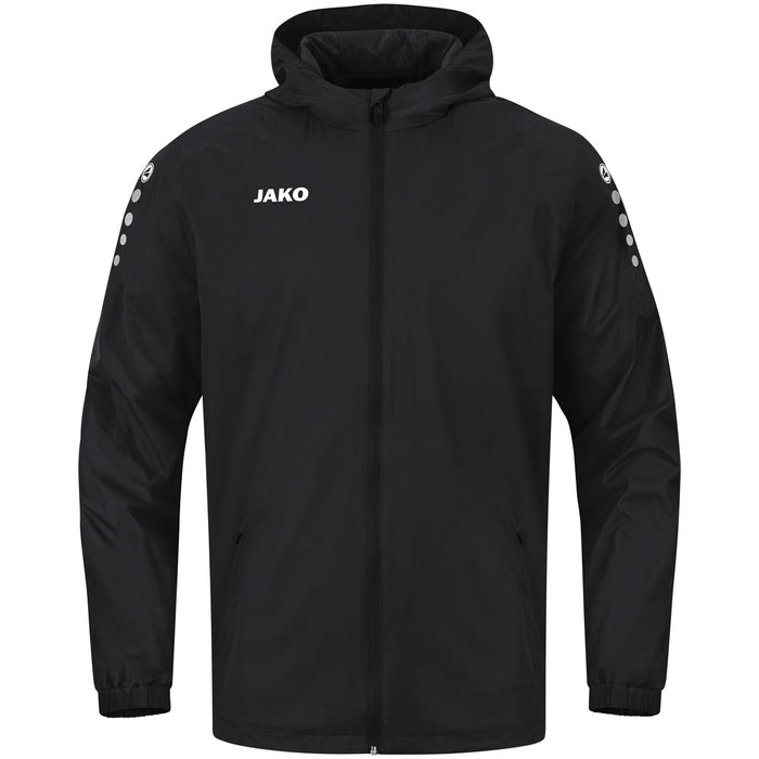 JAKO Allwetterjacke Team 2.0 – Schwarz (vorne)