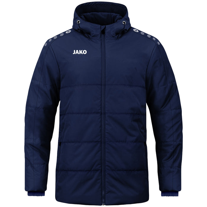 JAKO Coachjacke One mit Kapuze – Blau (900) (vorne)