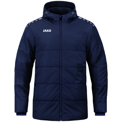 JAKO Coachjacke One mit Kapuze – Blau (900) (vorne)