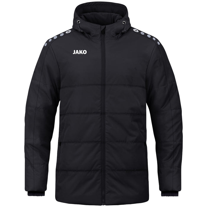 JAKO Coachjacke One mit Kapuze – Schwarz (vorne)