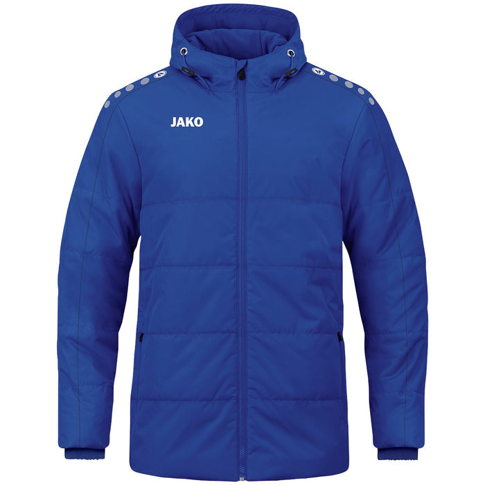 JAKO Coachjacke One mit Kapuze – Blau (400) (vorne)