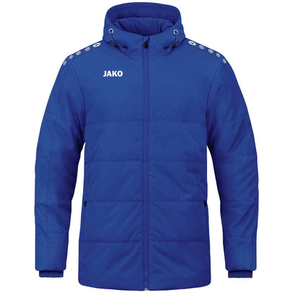 JAKO Coachjacke One mit Kapuze – Blau (400) (vorne)