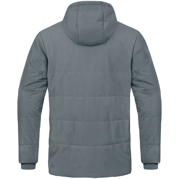 JAKO Coachjacke Team mit Kapuze – Grau (hinten)