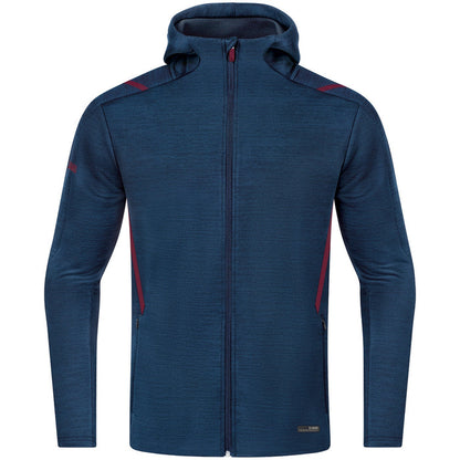 JAKO Freizeitjacke Challenge mit Kapuze – Blau (513) (vorne)