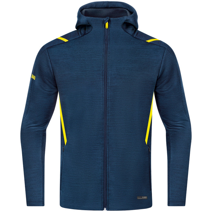 JAKO Freizeitjacke Challenge mit Kapuze – Blau (512) (vorne)