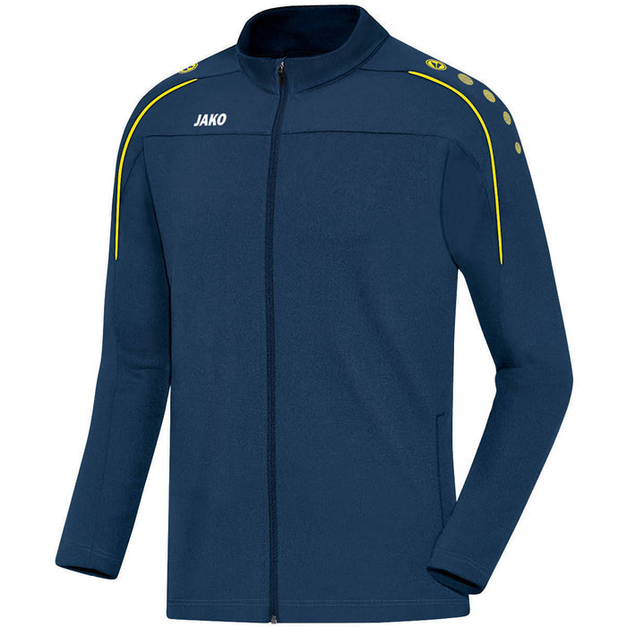 JAKO Freizeitjacke Classico – Blau (42) (vorne)