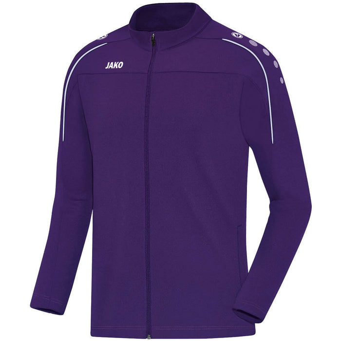JAKO Freizeitjacke Classico – Lila (vorne)