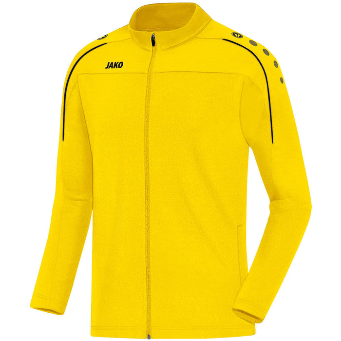 JAKO Freizeitjacke Classico – Gelb (vorne)
