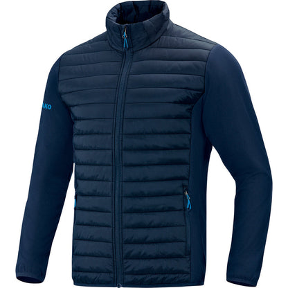 JAKO Hybridjacke Premium – Blau (vorne)