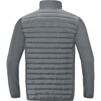 JAKO Hybridjacke Premium – Grau (hinten)