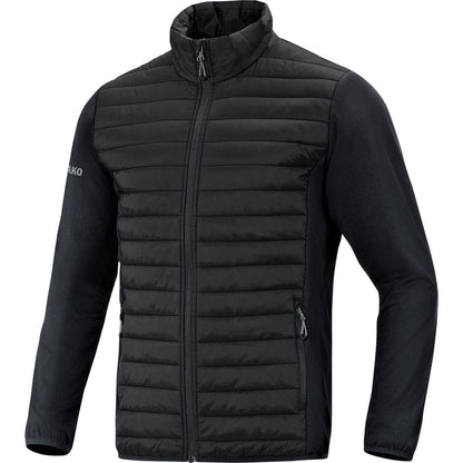 JAKO Hybridjacke Premium – Schwarz (vorne)