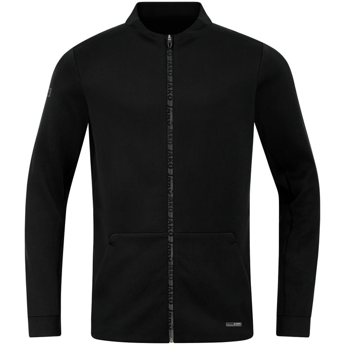 JAKO Jacke Pro Casual – Schwarz (vorne)