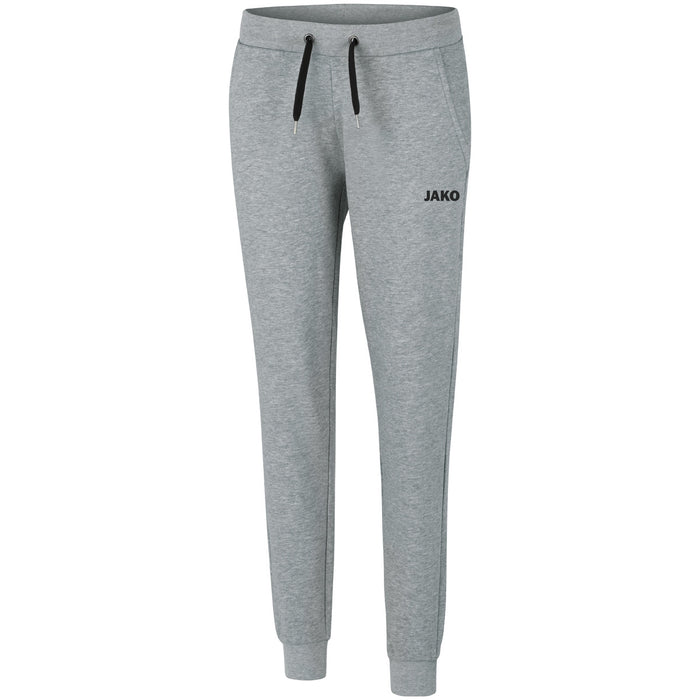 JAKO Jogginghose Base mit Bündchen Damen – Grau (vorne)