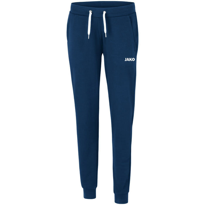 JAKO Jogginghose Base mit Bündchen Damen – Blau (vorne)