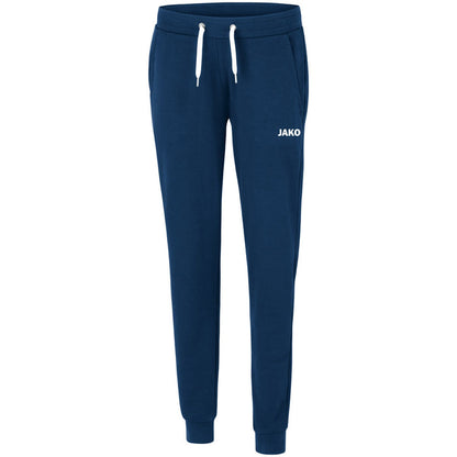 JAKO Jogginghose Base mit Bündchen Damen – Blau (vorne)