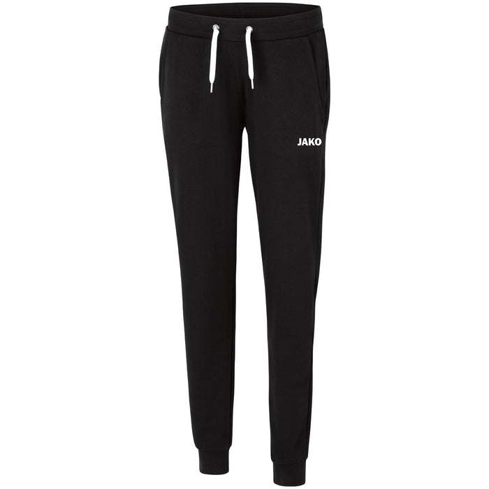 JAKO Jogginghose Base mit Bündchen Damen – Schwarz (vorne)