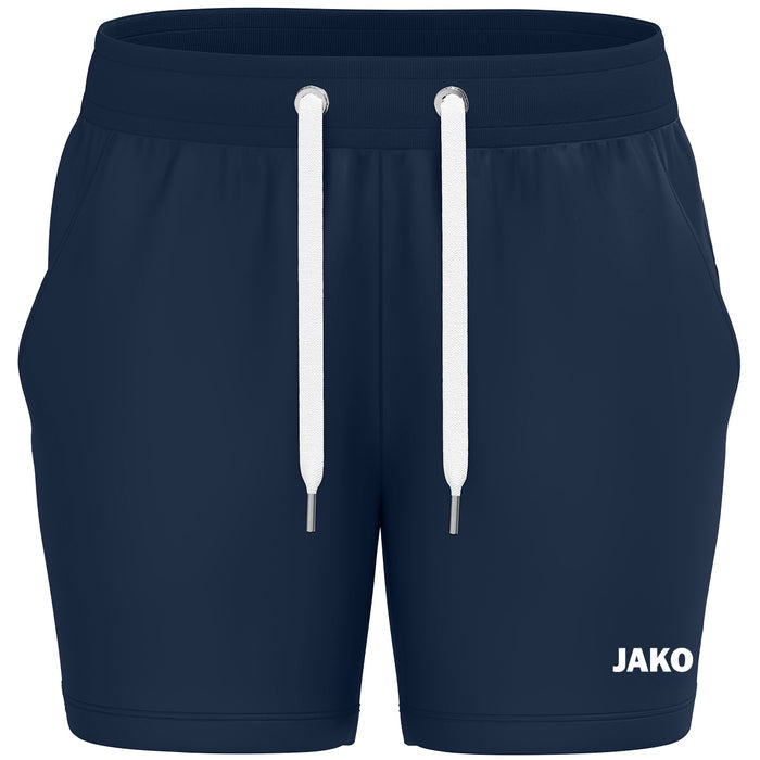 JAKO Joggingshort One Cotton Damen – Blau (vorne)