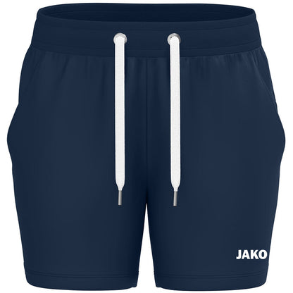 JAKO Joggingshort One Cotton Damen – Blau (vorne)