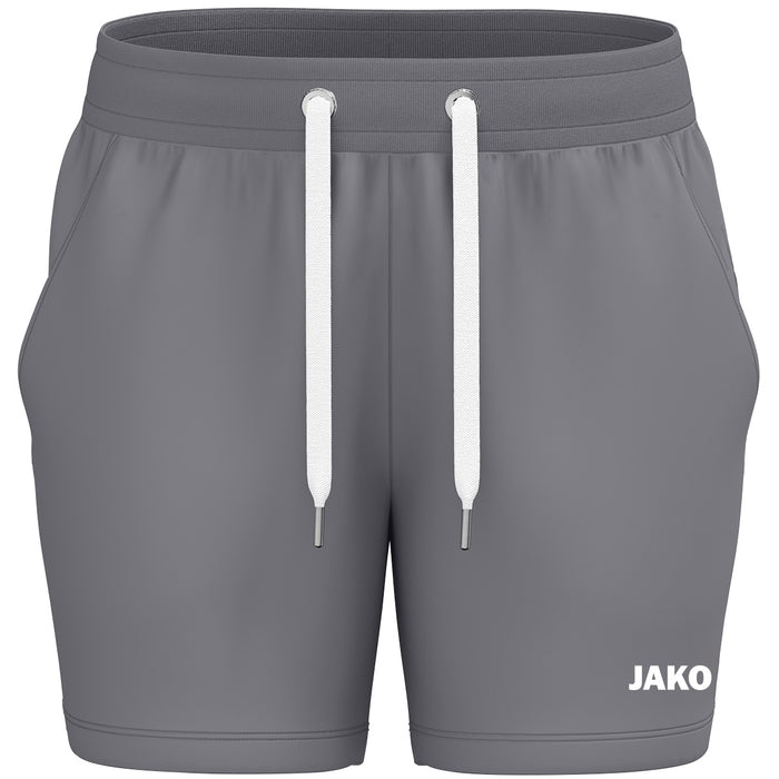 JAKO Joggingshort One Cotton Damen – Grau (vorne)