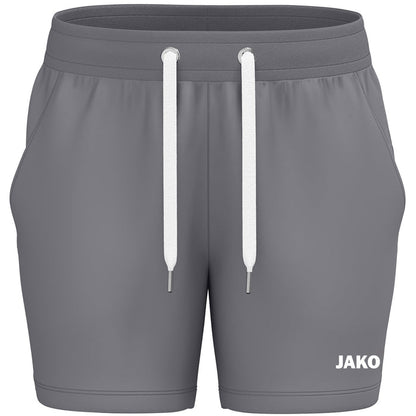 JAKO Joggingshort One Cotton Damen – Grau (vorne)