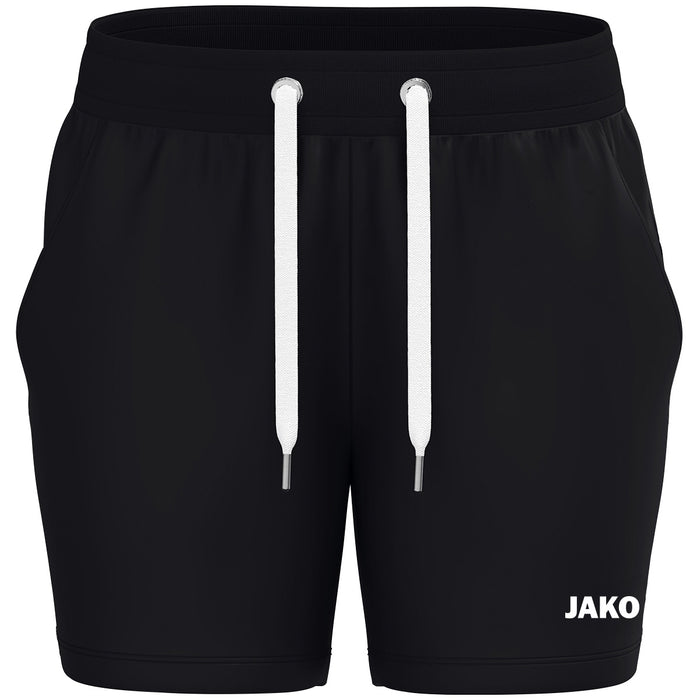JAKO Joggingshort One Cotton Damen – Schwarz (vorne)