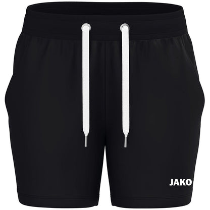 JAKO Joggingshort One Cotton Damen – Schwarz (vorne)