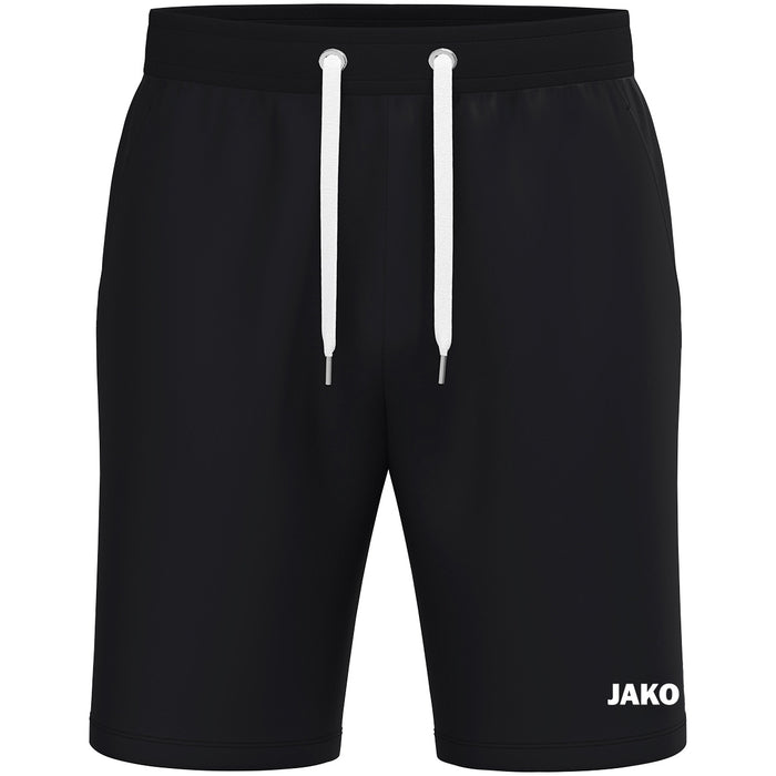 JAKO Joggingshort One Cotton – Schwarz (vorne)