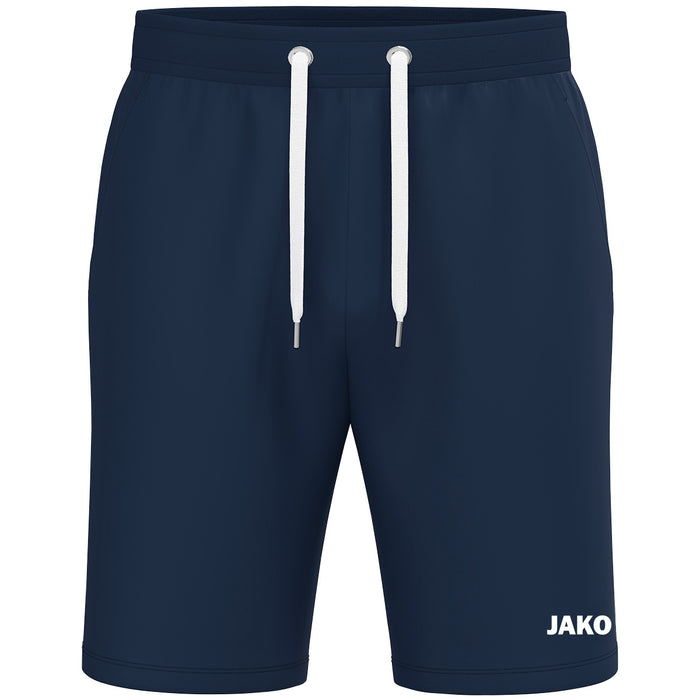 JAKO Joggingshort One Cotton – Blau (vorne)