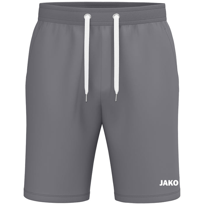 JAKO Joggingshort One Cotton – Grau (vorne)