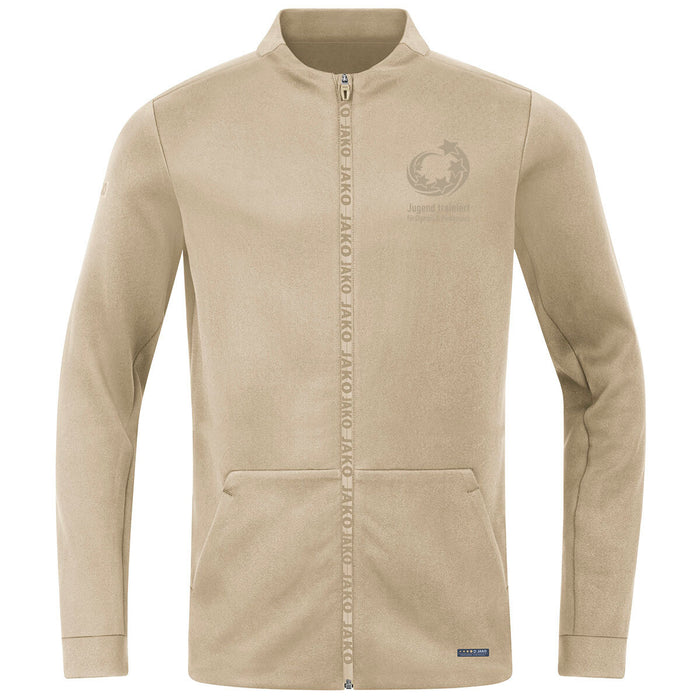 JAKO "Jugend trainiert" Jacke Pro Casual – Gelb (vorne)