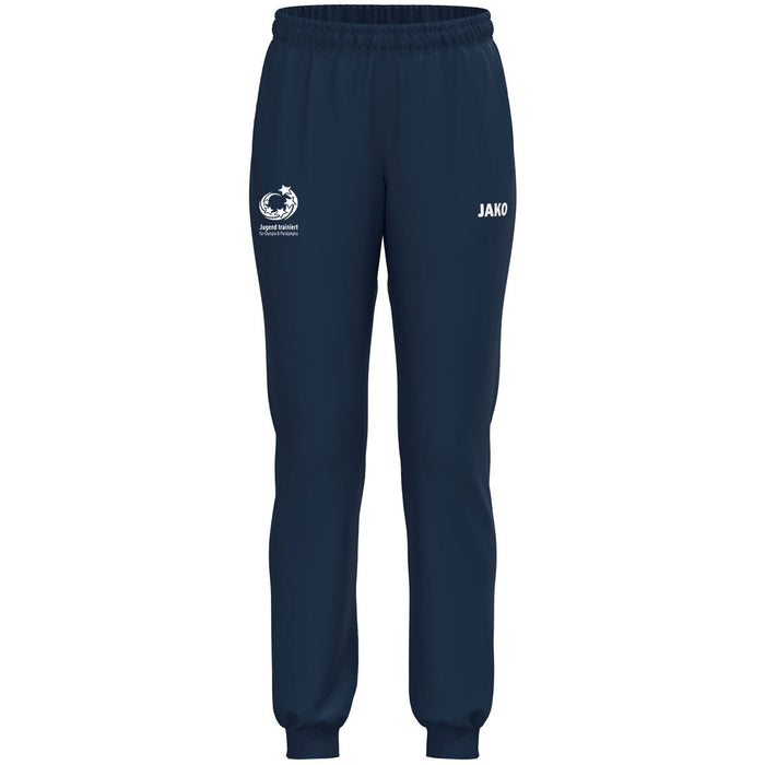 JAKO "Jugend trainiert" Polyesterhose One Damen – Blau (vorne)