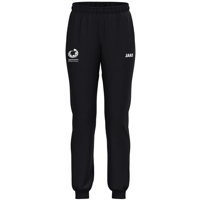 JAKO "Jugend trainiert" Polyesterhose One Damen – Schwarz (vorne)