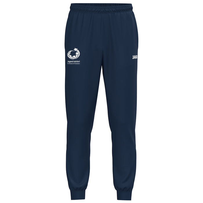 JAKO "Jugend trainiert" Polyesterhose One – Blau (vorne)