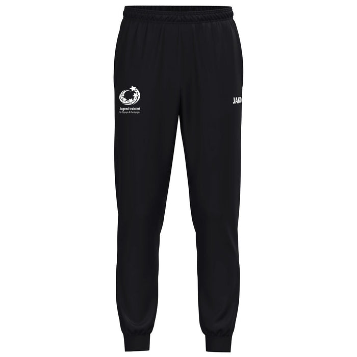 JAKO "Jugend trainiert" Polyesterhose One – Schwarz (vorne)
