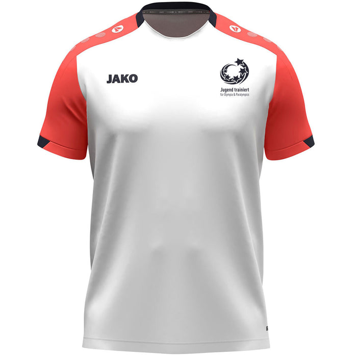 JAKO "Jugend trainiert" T-Shirt Dynamic – Weiß (vorne)