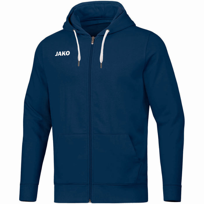 JAKO Kapuzenjacke Base – Blau (09) (vorne)
