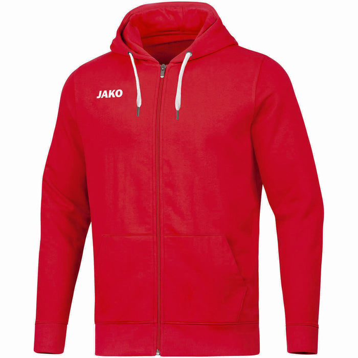 JAKO Kapuzenjacke Base – Rot (vorne)