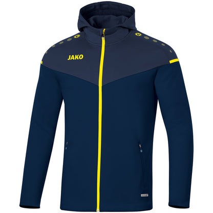 JAKO Kapuzenjacke Champ 2.0 – Blau (93) (vorne)