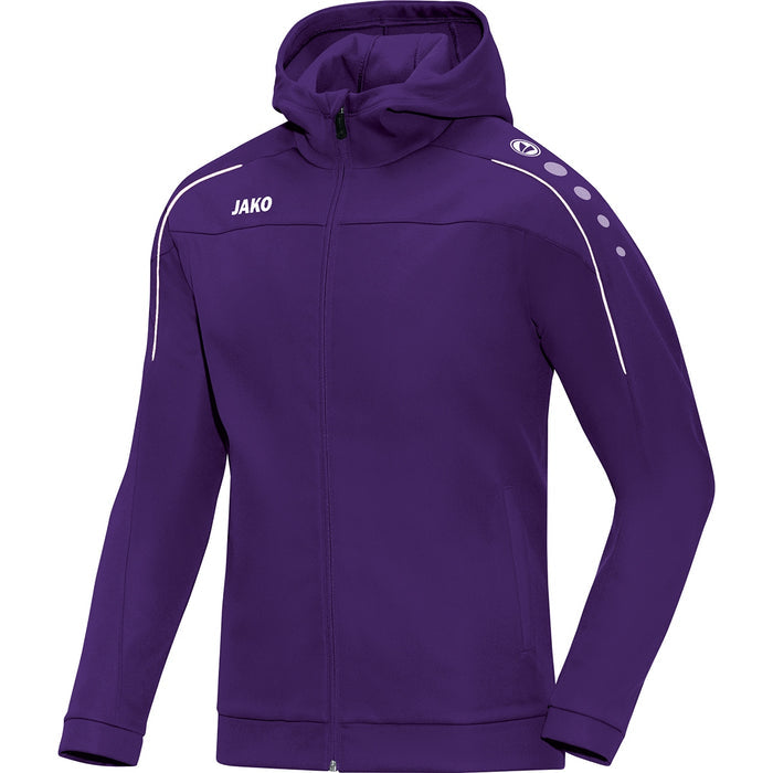 JAKO Kapuzenjacke Classico – Lila (vorne)