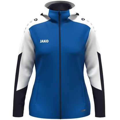 JAKO Kapuzenjacke Dynamic Damen – Blau (405) (vorne)
