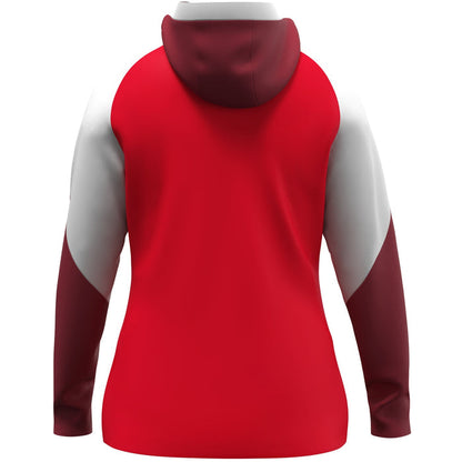 JAKO Kapuzenjacke Dynamic Damen – Rot (hinten)