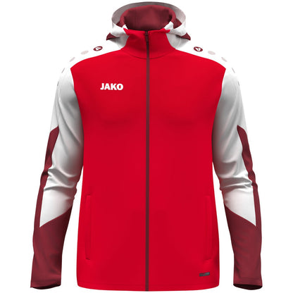 JAKO Kapuzenjacke Dynamic – Rot (vorne)