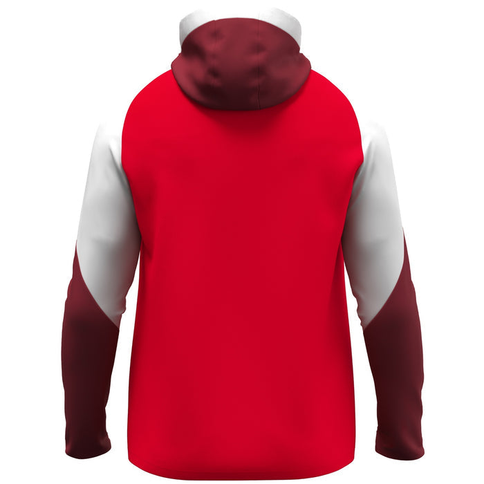 JAKO Kapuzenjacke Dynamic – Rot (hinten)
