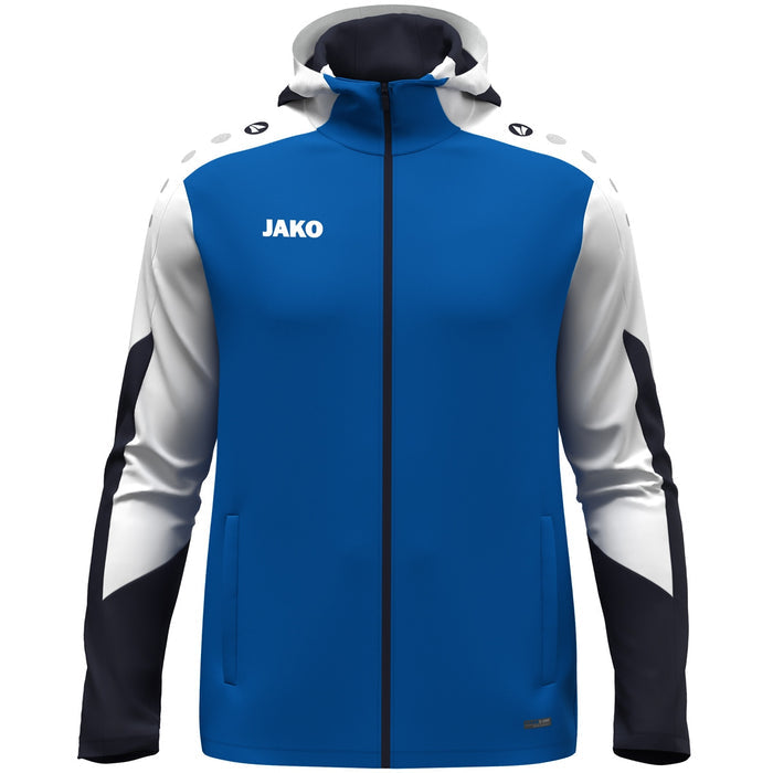 JAKO Kapuzenjacke Dynamic – Blau (405) (vorne)