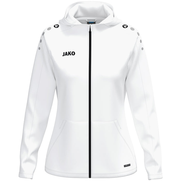 JAKO Kapuzenjacke One Damen – Weiß (vorne)