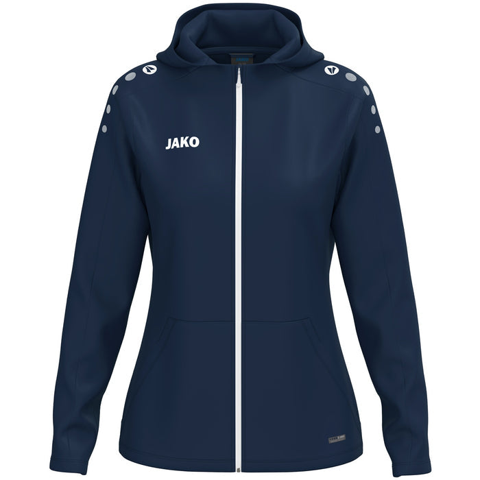 JAKO Kapuzenjacke One Damen – Blau (900) (vorne)