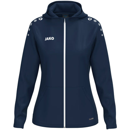 JAKO Kapuzenjacke One Damen – Blau (900) (vorne)