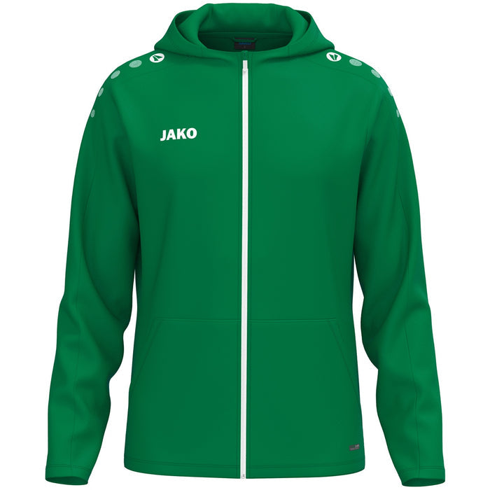 JAKO Kapuzenjacke One – Grün (vorne)